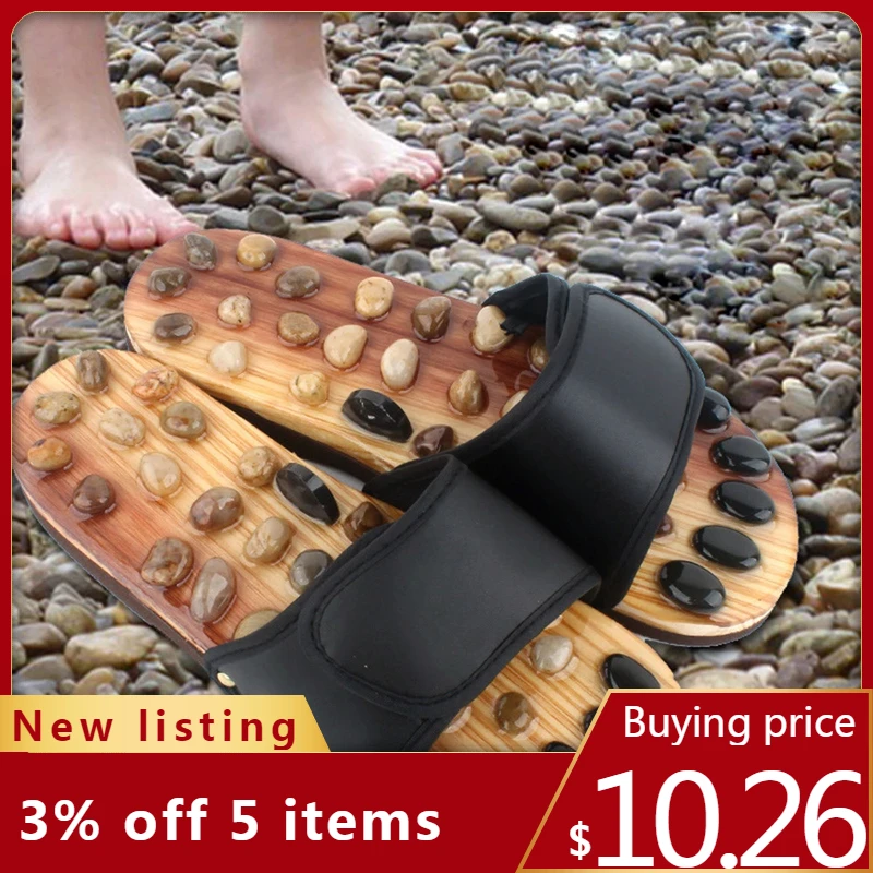 Модные массажные тапочки со стразами для ног домашние сандалии обувь