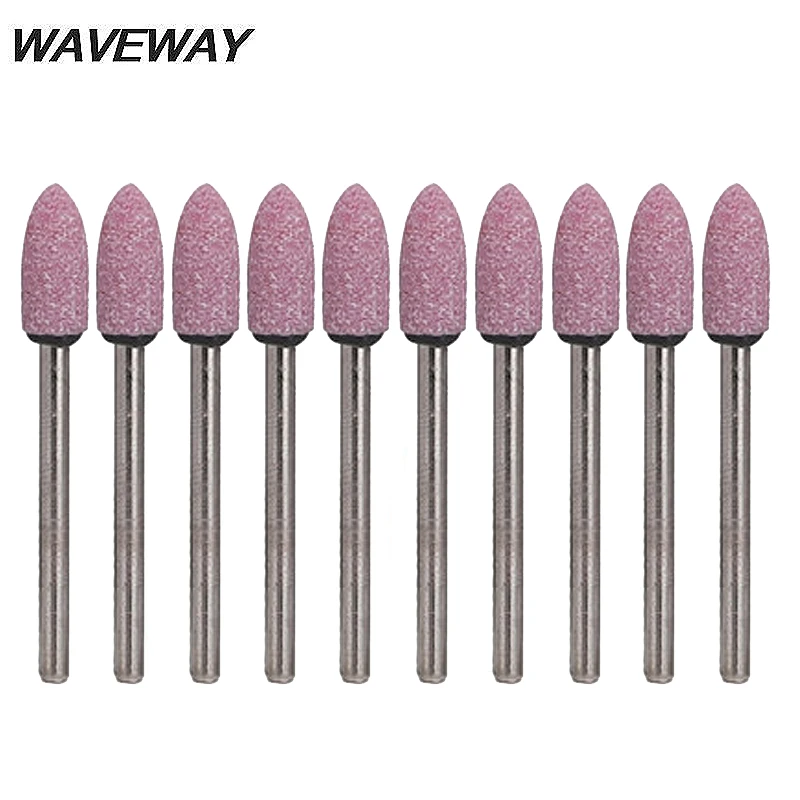 Абразивный монтажный камень WAVEWAY 10 шт./компл. 3*6 мм для вращающихся инструментов