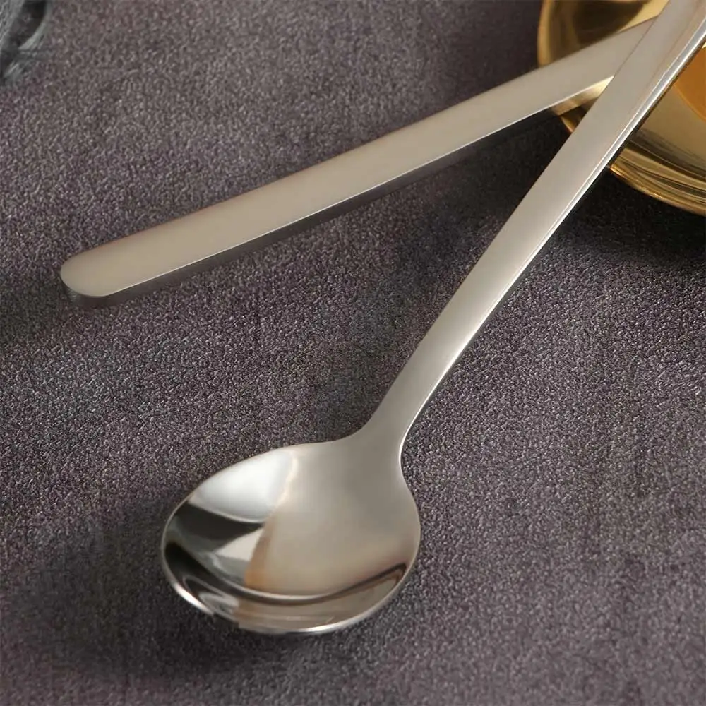 Практичный Нержавеющая сталь столовая ложка Чай десерт Кофе смешивания c