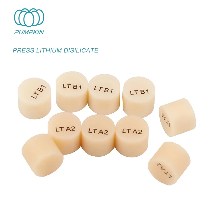 PUMPKIN Glass ceramic Ingot (Press Lithium disilicate) HT(10 pieces)  for dental lab CAD/CAM