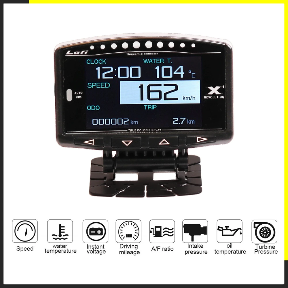 Автомобильный датчик давления масла LUFI X1 цифровой измеритель топлива OBD2