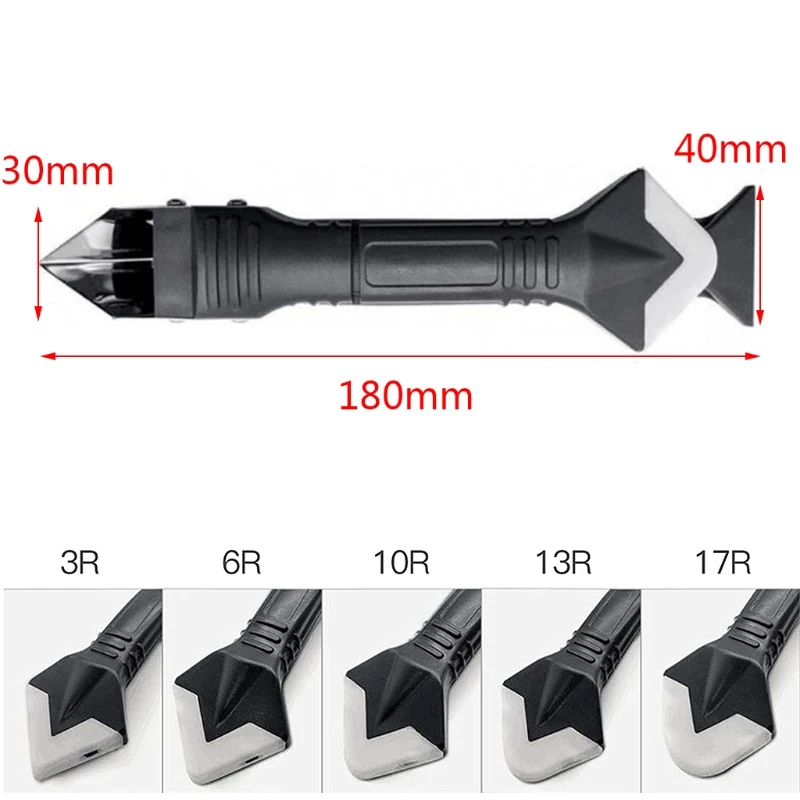 

1 Set Caulking Finishing Tool Kit, Caulking Sealant Finishing Tools Caulk Nozzle Applicator Grout Scraper Reusable Caulking Tool
