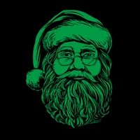 santa claus patches luminous apparel accessories clothing heat transfer paper iron ons sticker for clothes fluorescence patch