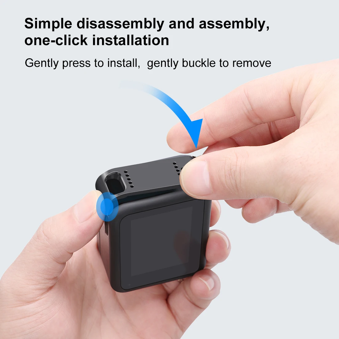 

GoPro HERO9 Black Rechargeable Side Protective Cover Battery Lid Sports Camera Plastic Dustproof Battery Lid Door Housing Case