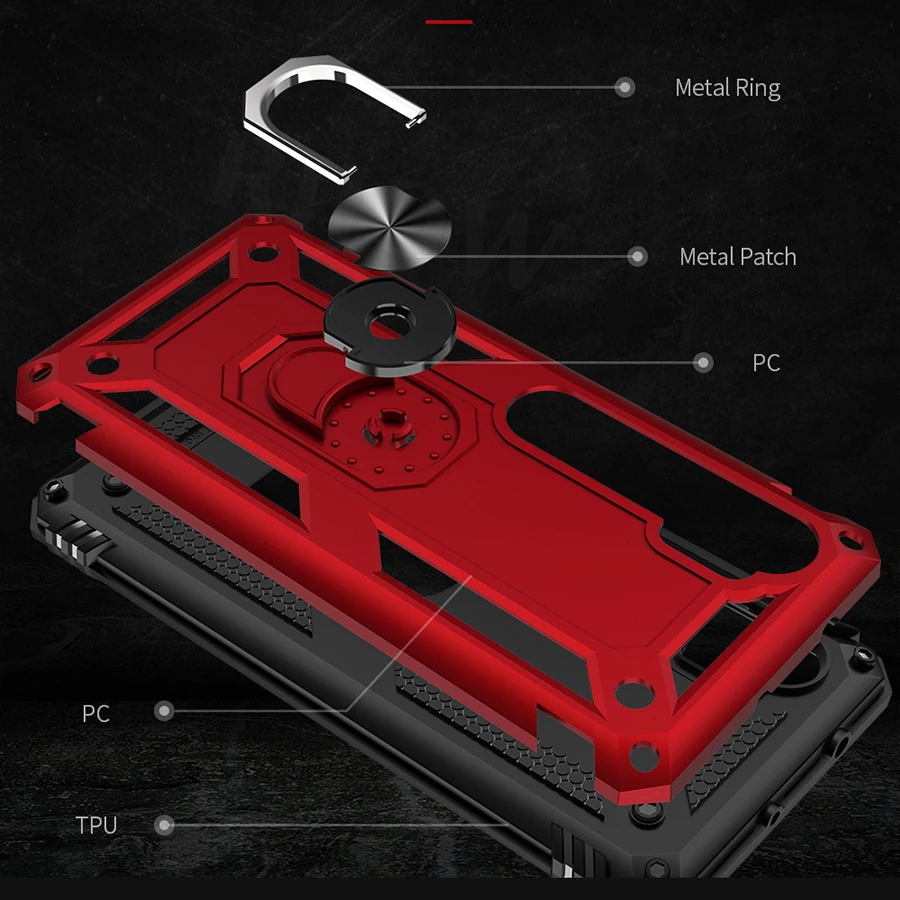 Роскошный чехол для Xiaomi Mi Note 10 Pro CC9 силиконовый бронированный бампер пальца