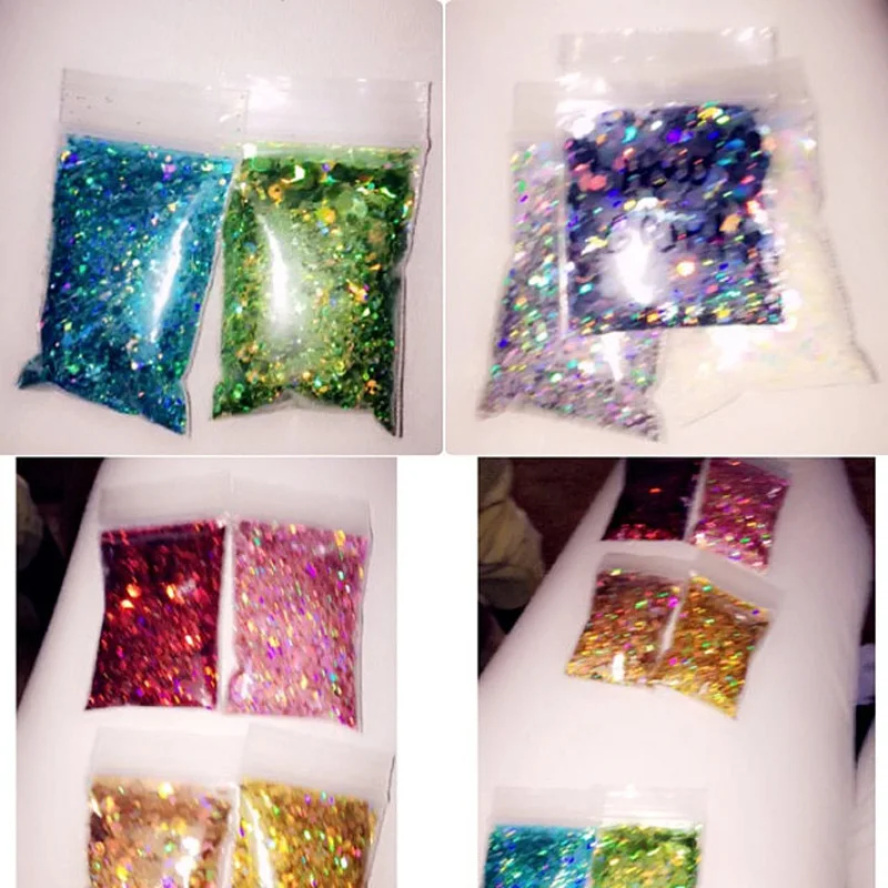 50 г в 1 сумка на заказ массивная голографическая блестящая микс пачка свободные