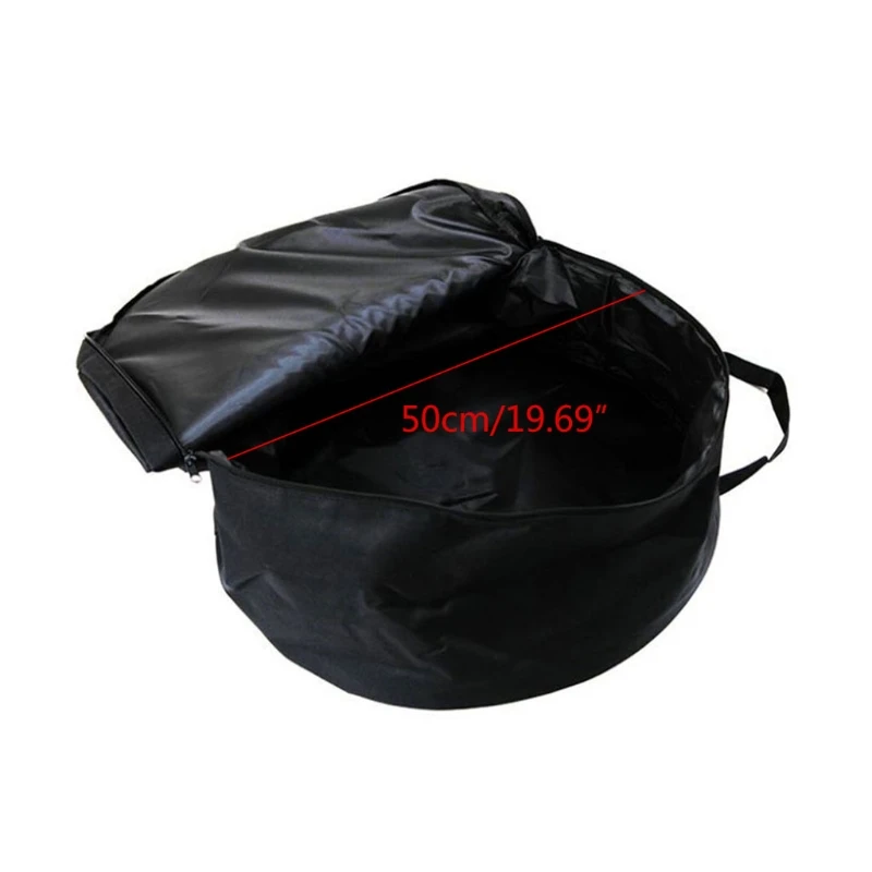 

D7YA Car Wheel Cap Storage Bag Portable Oxford Cloth Carrying Wheel Hub Cover Suitable for Model3/Y