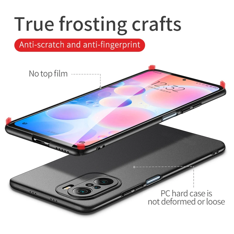Ультратонкий матовый Жесткий Чехол для Xiaomi Redmi Note 10S 10 Pro Max | Мобильные телефоны и