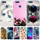 Силиконовый чехол для Huawei Honor 7X 7 X, Модный мягкий чехол из ТПУ с милым рисунком для Huawei Honor 7X, силиконовый бампер, чехол