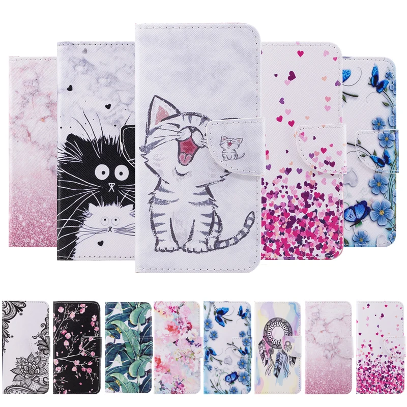 Чехол для Xiaomi Redmi 7A с кошкой кожаный флип кошелек чехлы телефонов 7 A A7 чехол Etui Capinha