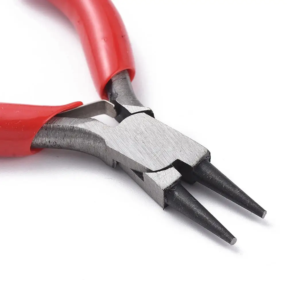 1pc 3" Carbon Steel Mini Pliers Round Nose For DIY Handmade Jewelry Making Tool Polishing Platinum Color 75~80mm | Украшения и