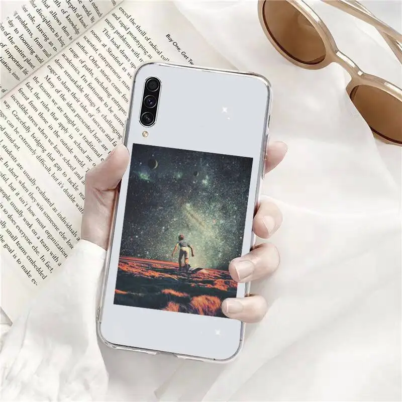 

Interesting universe Phone Case Transparent for Samsung s9 s10 s20 Huawei honor P20 P30 P40 xiaomi note mi 8 9 pro lite plus