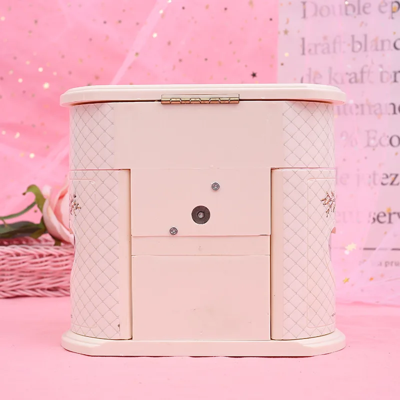 Lovely Music Jewelry Box Large Musical Box Christmas Gift Dancing Girls Rotating Music Box Multi-layer Jewelry Boxes hz-356