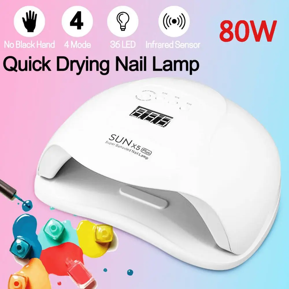 Светодиодный лампы для ногтей маникюра маникюрная Сушилка ультрафиолетовая