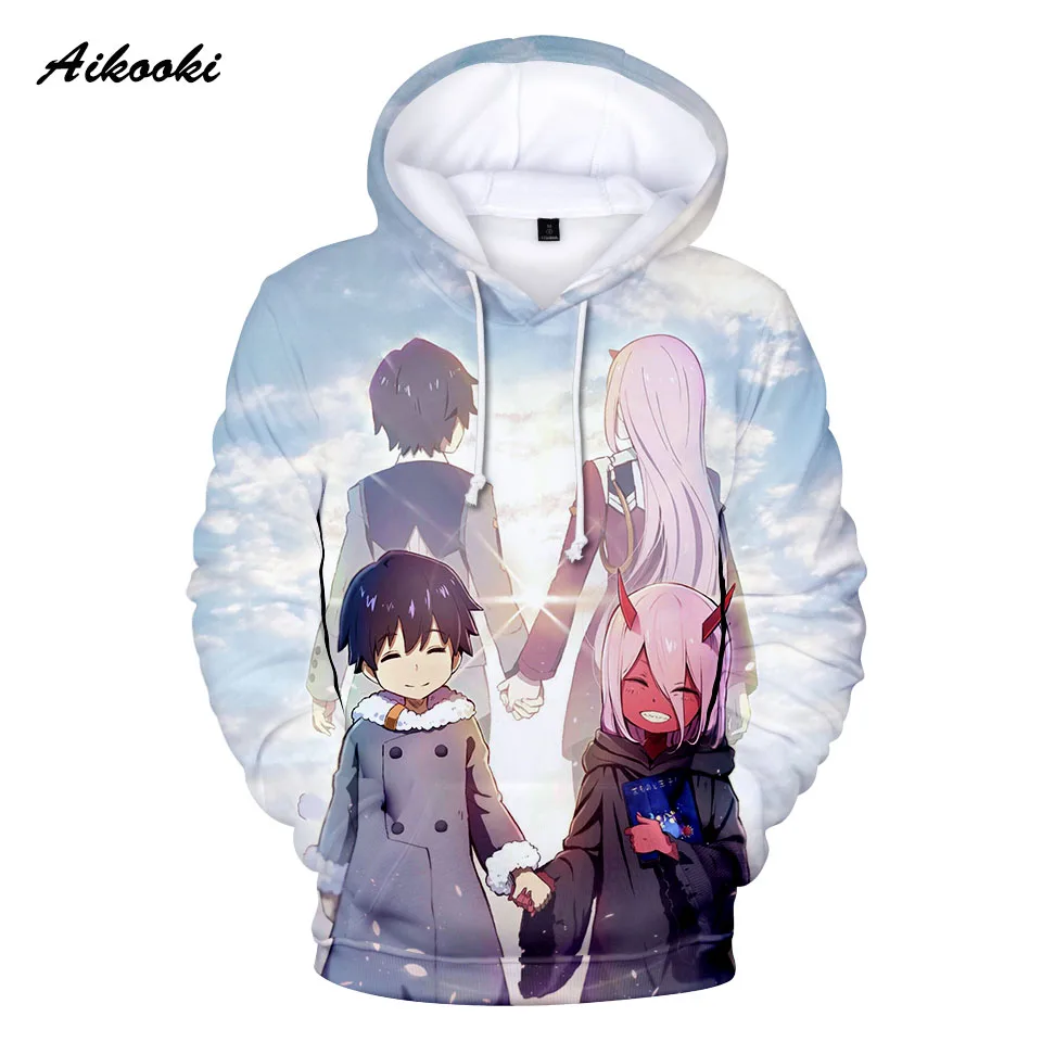 

Anime Darling In The Franxx Hoodies Casual Cartoon Print Hoodies Men Women Hoodies Autumn Harajuku Trend Hooded Sweatshirts