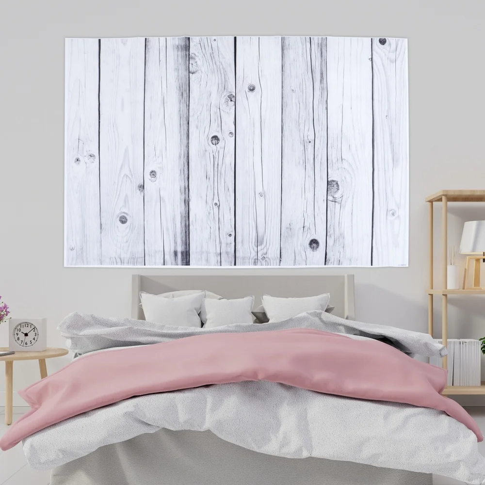 

1Pc Wooden Board Style Background Ornament Decorative Wallpaper Cloth Prop