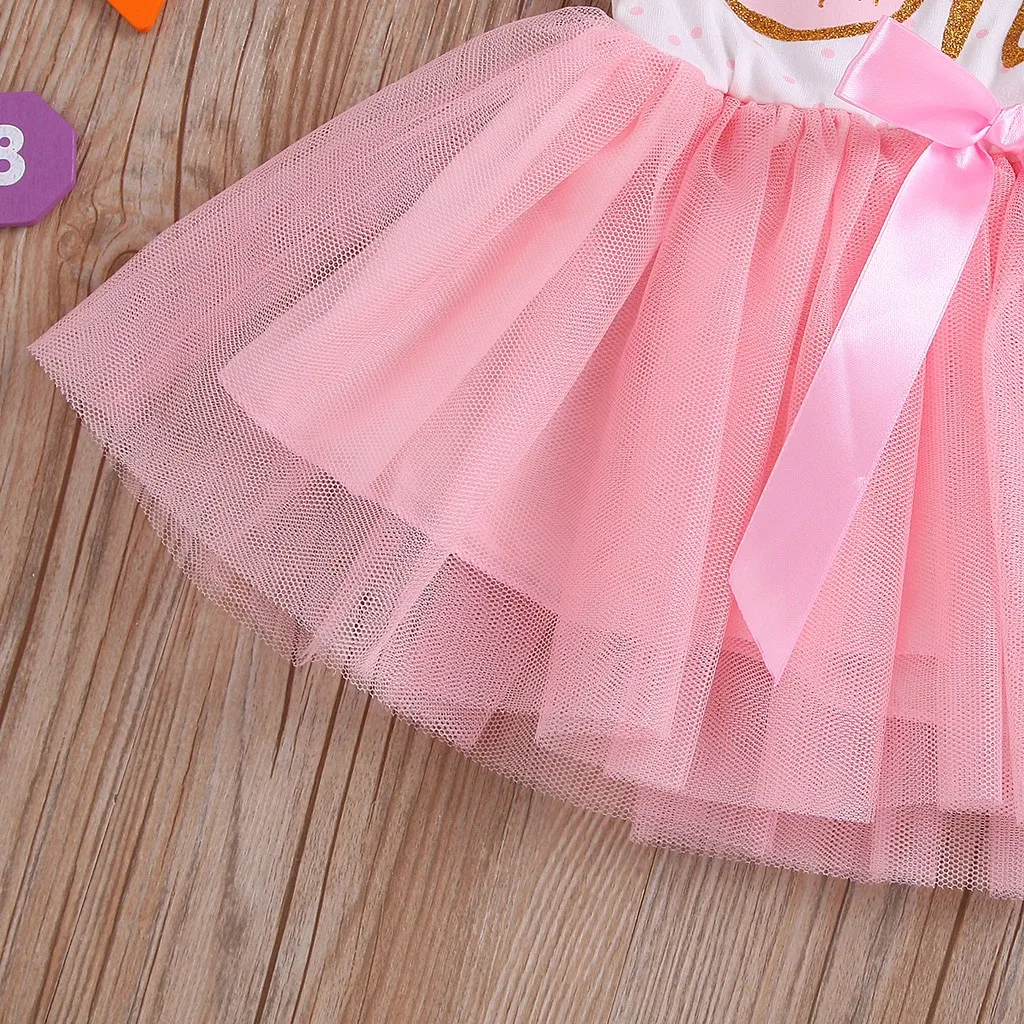 Newborn Baby Girl Clothes Infant Sets Letter Ribbons Bow TUTU Dress Hairband Outfits Ensemble Fille | Детская одежда и обувь