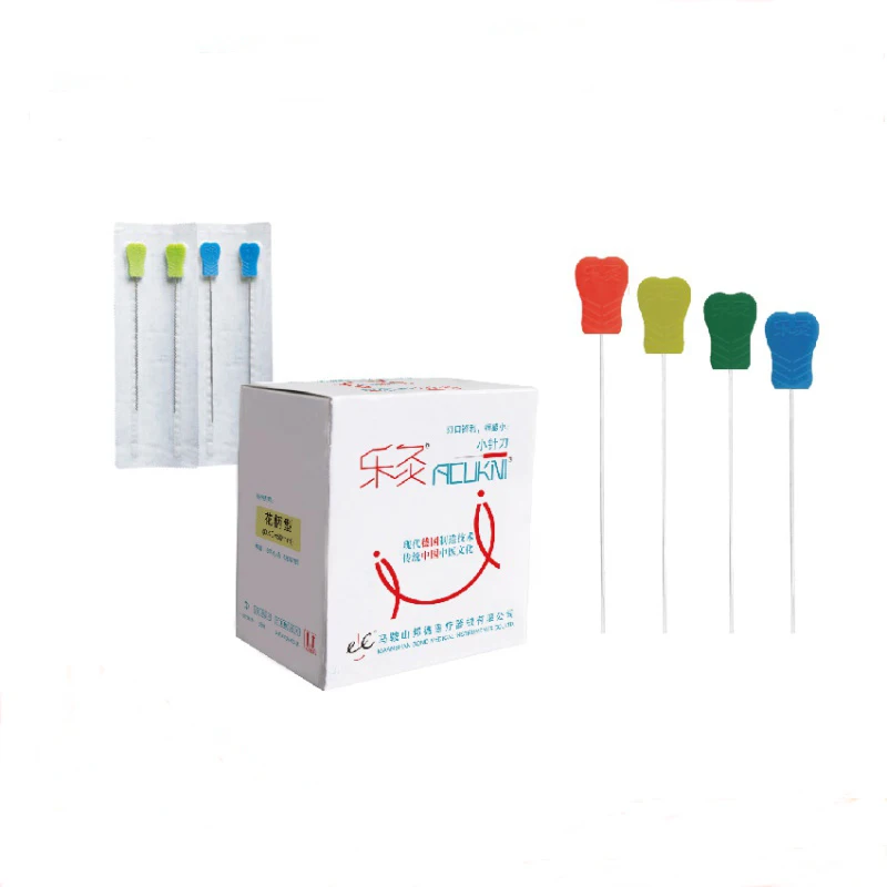 Супер маленький нож в форме иглы для иглоукалывания Пластик ручка 50 шт./кор.