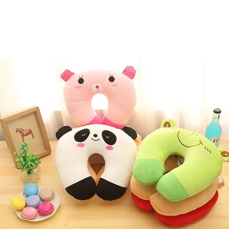 Пены памяти U образная подушка для путешествий симпатичная комплект с рисунком