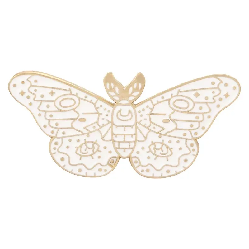 

HOSENG Cute and Romantic Pink Heart Butterfly Metal Brooch Personality Letter Series Friends Birthday Gift Enamel Pin HS_603