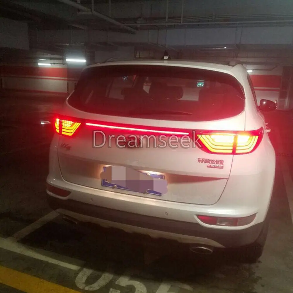 Задний бампер светильник для Kia Sportage QL 2016 2017 2018 красный Светодиодный отражатель