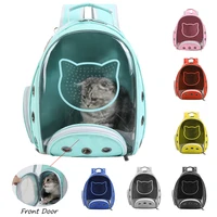 free shipping pet cat carrier backpack with window breathable portable outdoor travel bag for cat dog transparent space capsule