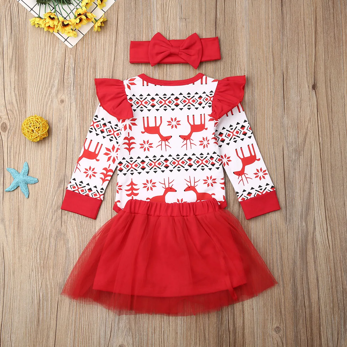 2019 г. Рождественская одежда для всей семьи боди с длинными рукавами принтом оленя