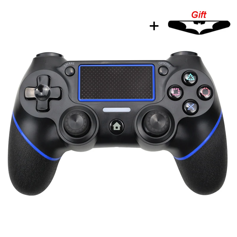 Blue Bluetooth беспроводной/проводной контроллер для sony PS4 Геймпад Джойстик геймпады для PS3 консоли для Win 7/8/X - Цвет: Blue