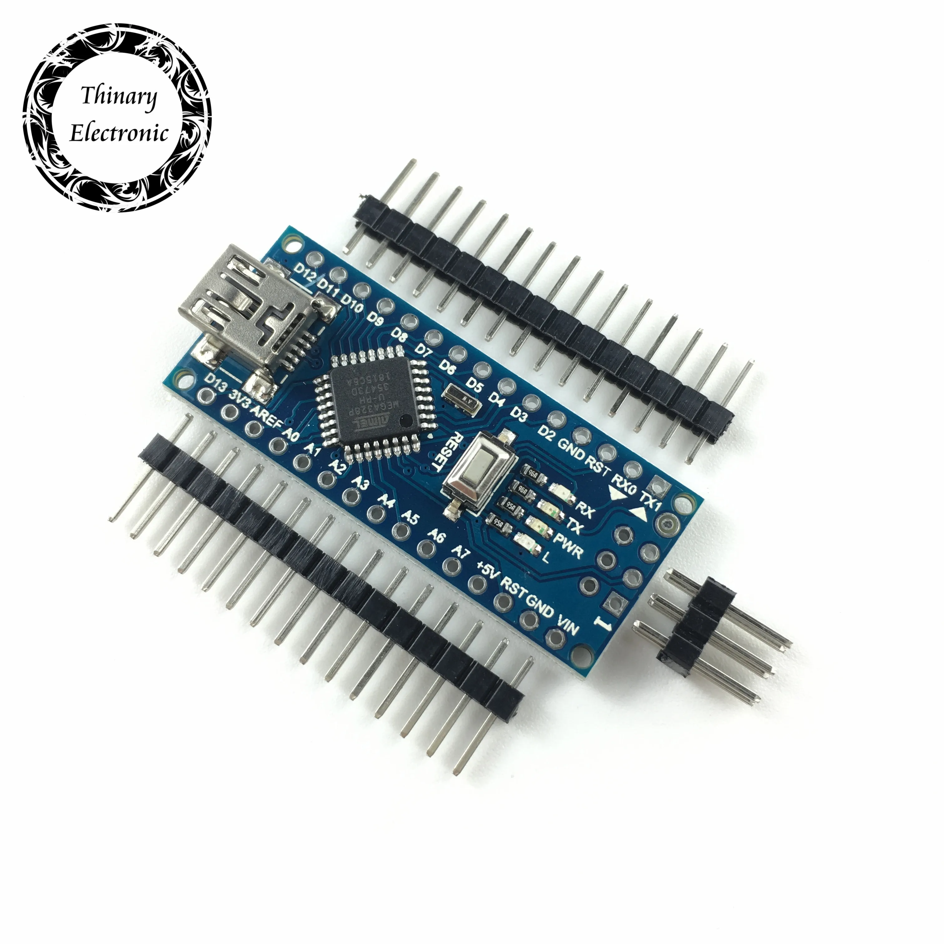 100 шт./лот Nano 3,0 контроллер совместимый для arduino nano CH340 USB драйвер не припаян Atmega328P контроллер для Arduino