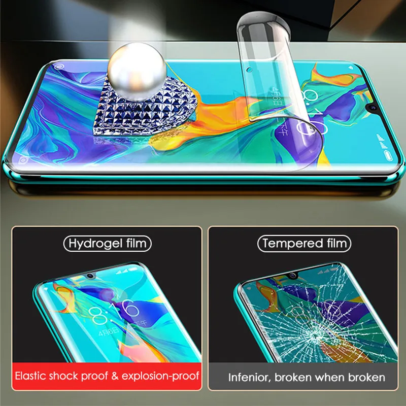 Full Cover Hydrogel Film Screen Protector On Huawei P30 Pro P40 P10 P20 P30 Lite Screen Protector Mate 40 30 20 10 P Smart 2019