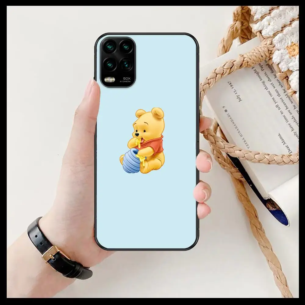 Winnie Pooh Bear cartoon Phone Case For XiaoMi Redmi Note 11 10 9S 8 7 6 5 A Pro T Y1 Black Cover Silicone Back Pre style cover | Мобильные