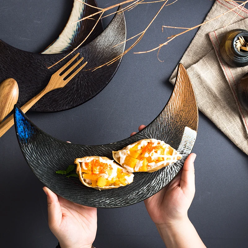 Керамическая необычная тарелка для суши Японская еда креативная Ретро в виде