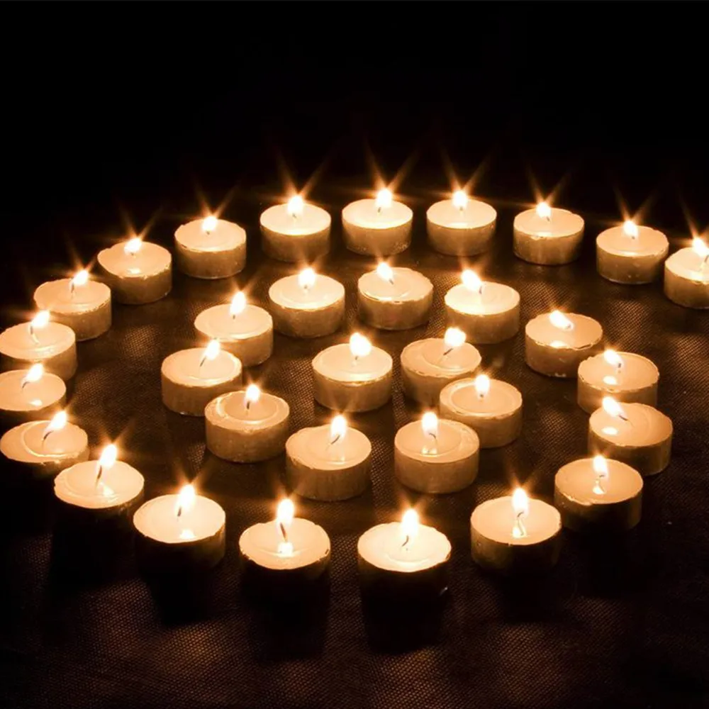 200 алюминий чай светильник чехол контейнеры + свеча фитиль DIY Свечи поделки | Дом и