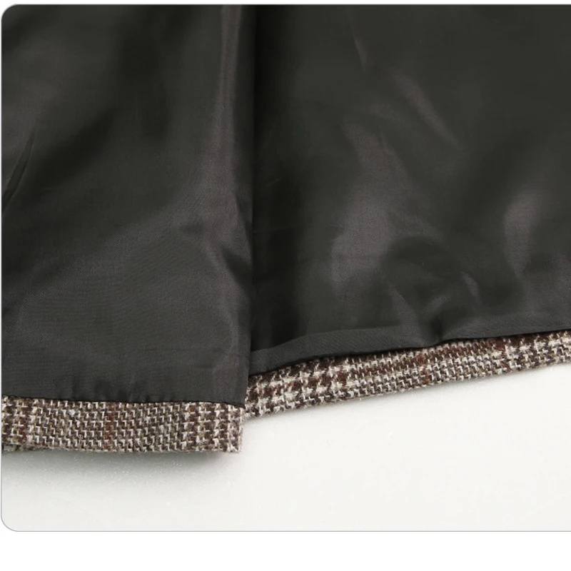 

2021 Autumn Winter Fashion Plaid Blazers Women Single Breasted Female Outerwear Ladies Jackets blazer feminino