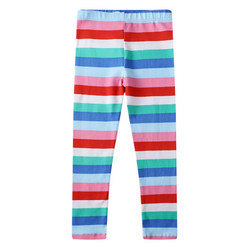 T1191 stripe Леггинсы для маленьких девочек; штаны с эластичной резинкой на талии; детские брюки; длинные брюки; сезон осень-весна; обтягивающая детская одежда для девочек; Jumping meter - Цвет: T1191 stripe