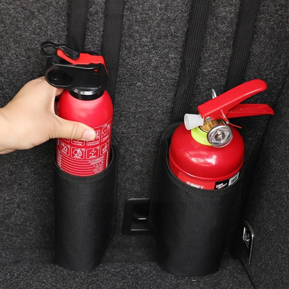 

Органайзер для багажника автомобиля, эластичная сумка для хранения ремня для крепления огнетушителя, подвесной держатель, сумка для багажн...