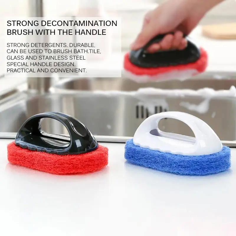 Ручная прочная губка для обеззараживания щетка ванной плитки кухонного горшка