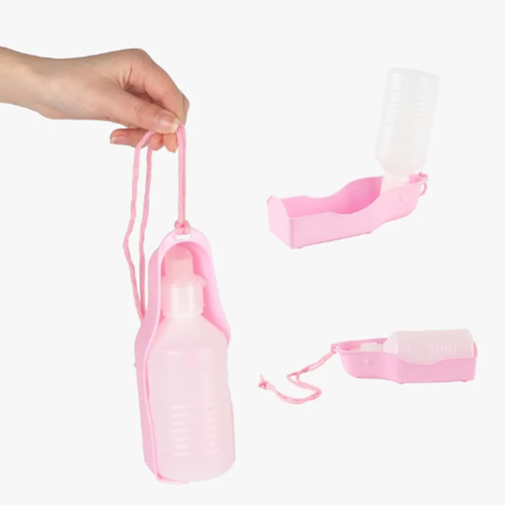 

1PC Outdoor Portable Pet Dog Water Bottles Foldable Tank Drinking Design Travelling Bowl Feeding Dispenser Cat Drinking Cup