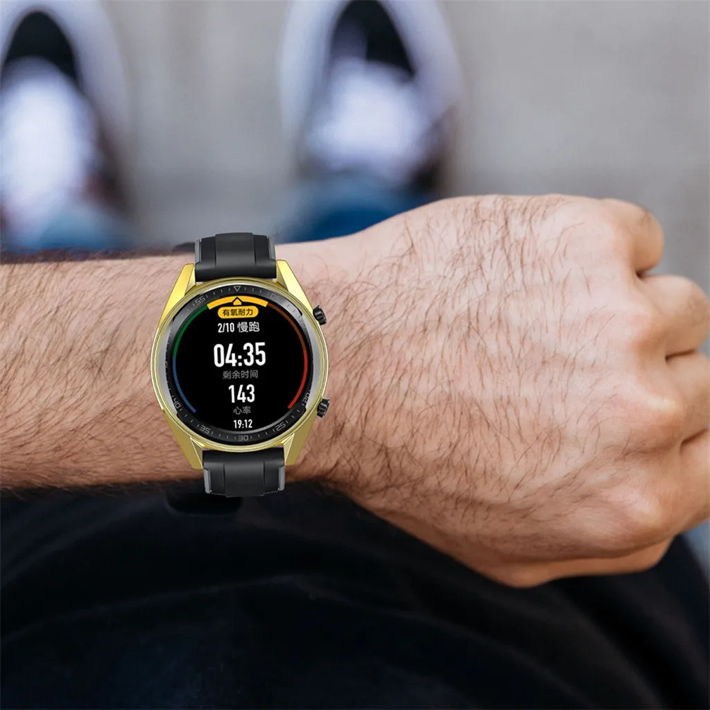 ТПУ Смарт-часы защитный чехол для huawei Watch GT 46 мм защитная рамка Smartwatch аксессуары с защитой экрана# H15