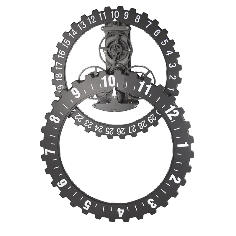 Большие настенные часы в скандинавском стиле 3d металлические механические