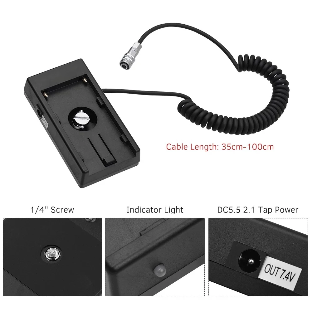 

DV Battery Power Supply Mount Plate Adapte R For Blackmagic Cinema Pocket Camera BMPCC 4K Mount Plate A Dapter