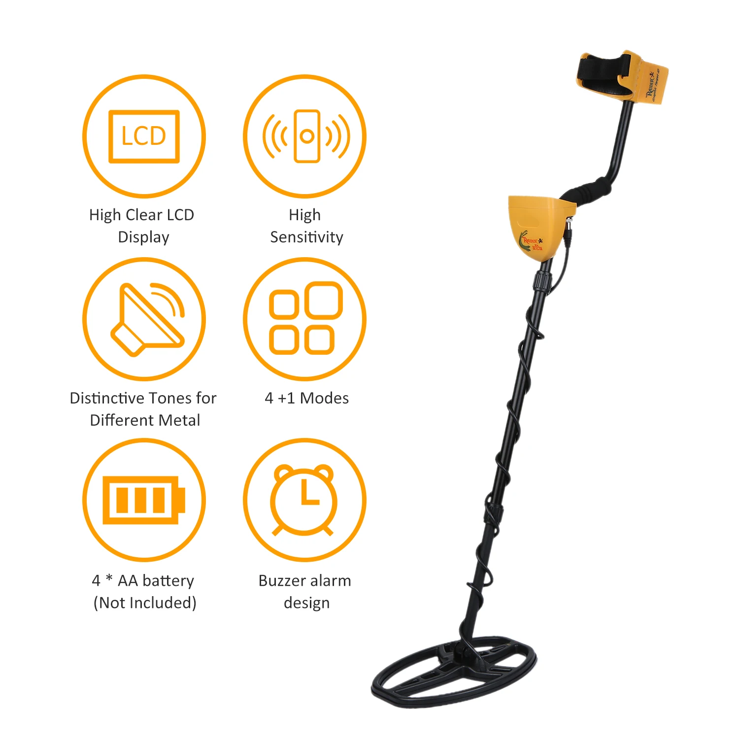 Металлический детектор подземных металлических Finder индуктор G старый Охотник за