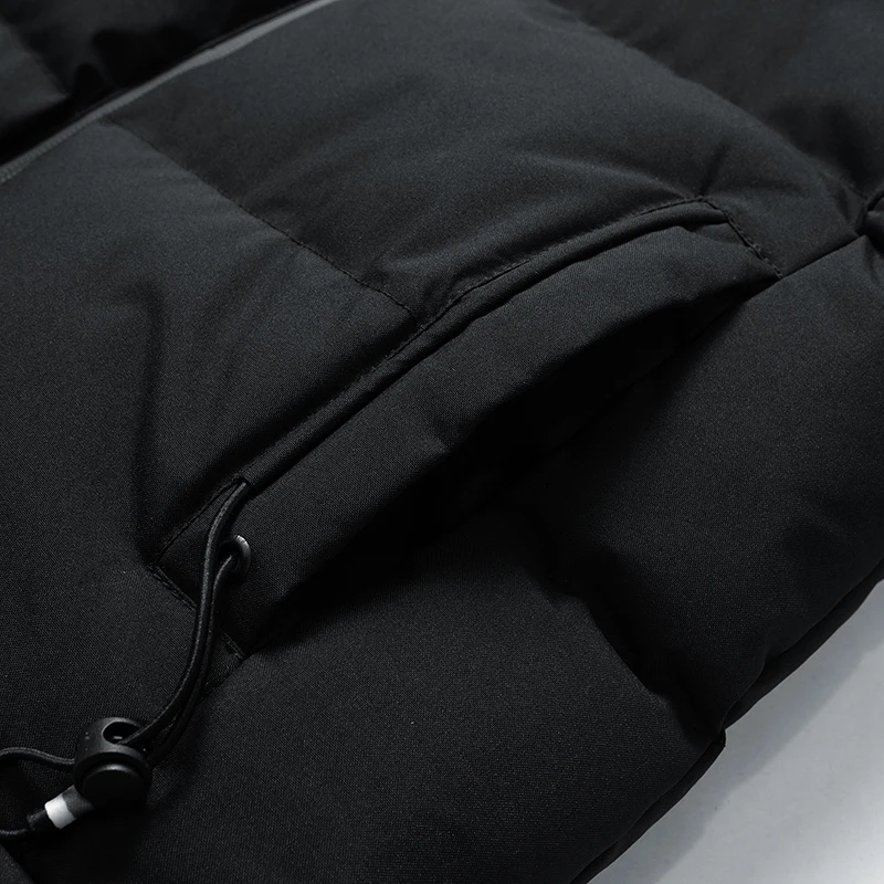 Winter Coat Men Parkas Thicken Warm Jacket Mens Hooded Collar Jackets Solid Color Parka Coat Male Fashion Casual Parka Coat