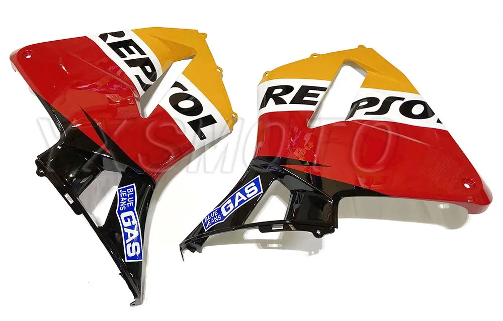 Совершенно новый Комплект механических обтекателей для honda cbr600 2003 2004 желтые