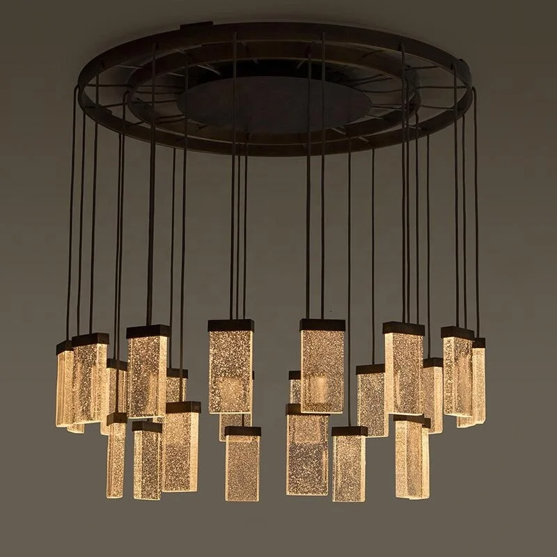 Изготовленная на заказ современная светодиодная хрустальная люстра