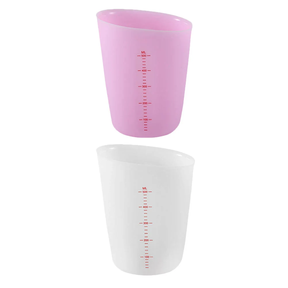 

2Pcs Silicone Measuring Cups Measuring Tools Practical Kitchen Baking Tools