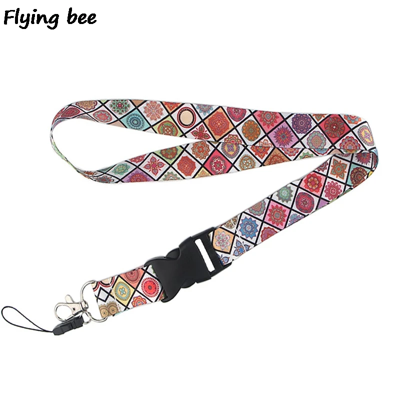 

20pcs/lot Retro Keychain Cartoon Creative Phone Lanyard Women Fashion Strap Neck Lanyards For ID Card Phone Keys X0473