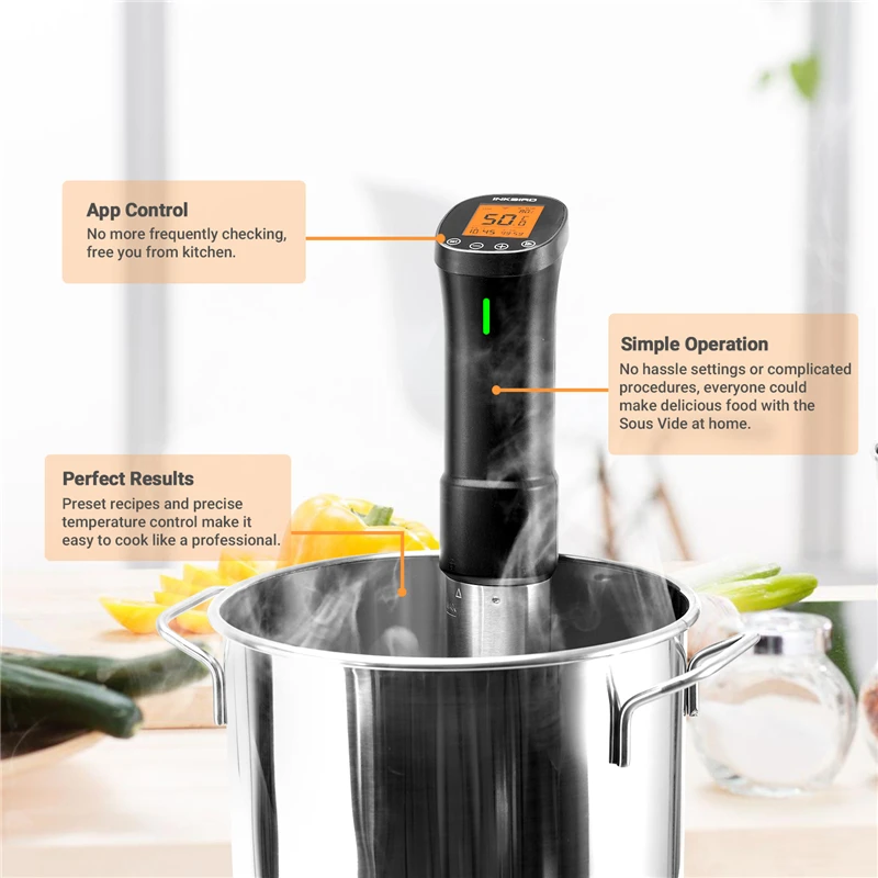 INKBIRD 220 В кухонное кулинарное устройство WIFI Sous Vide медленная Варка Прочный