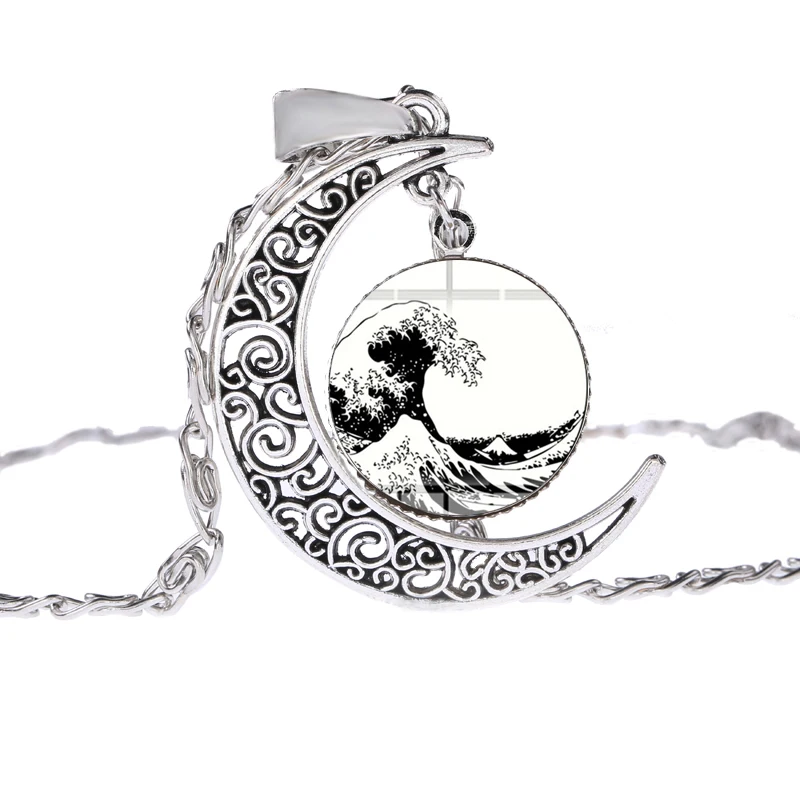 Япония канагава волна ожерелье знаменитая художественная живопись синий океан