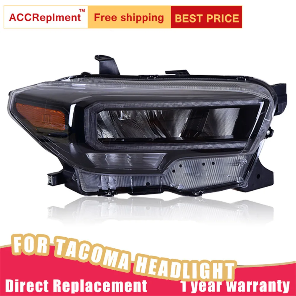

2Pcs LED Headlights For Toyota Tacoma 2016-2021 led car lights Angel eyes xenon HID KIT Fog lights LED Daytime Running Lights